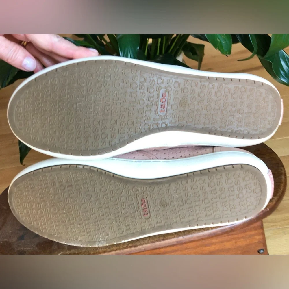 Taos COURT Perforated leather Comfort Sneakers Shoes Size 9.5 PINK - Picture 8 of 12